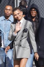 ZENDAYA Arrives at Jimmy Kimmel Live! in Los Angeles 04/18/2024