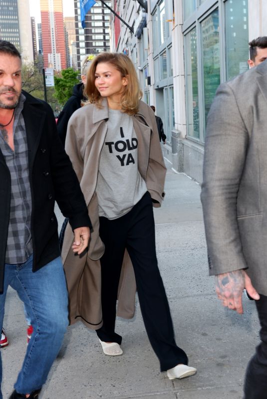 ZENDAYA Arrives to Hosts a Private Screening of Challengers at AMC Theatres in New York 04/22/2024