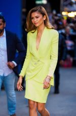 ZENDAYA Leaves Good Morning America in New York 04/23/2024