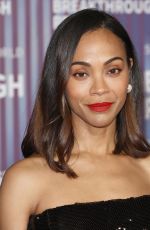 ZOE SALDANA at 10th Breakthrough Prize Ceremony in Los Angeles 04/13/2024