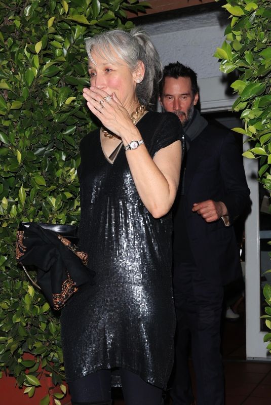 ALEXANDRA GRANT and Keanu Reeves Leaves Giorgio Baldi in Santa Monica 05/25/2024