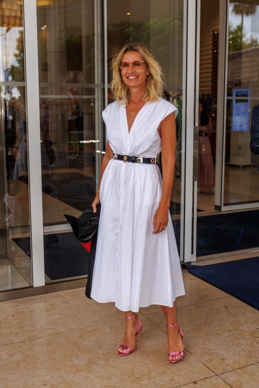 ALEXANDRA LAMY Leaves Hotel Martinez in Cannes 05/15/2024