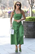 AMANDA HOLDEN Leaves Global Studios Heart Breakfast Show in London 05/08/2024