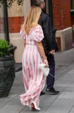 AMANDA HOLDEN Leaves Heart Breakfast Studios in London 05/14/2024
