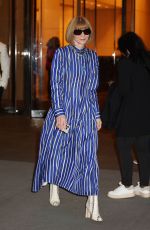 ANNA WINTOUR Leaves Ralph Lauren Fashion Show in New York 04/29/2024