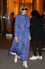 ANNA WINTOUR Leaves Ralph Lauren Fashion Show in New York 04/29/2024