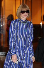 ANNA WINTOUR Leaves Ralph Lauren Fashion Show in New York 04/29/2024