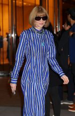 ANNA WINTOUR Leaves Ralph Lauren Fashion Show in New York 04/29/2024