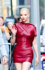 ANYA TAYLOR-JOY Arrives at Late Show with Stephen Colbert in New York 05/22/2024