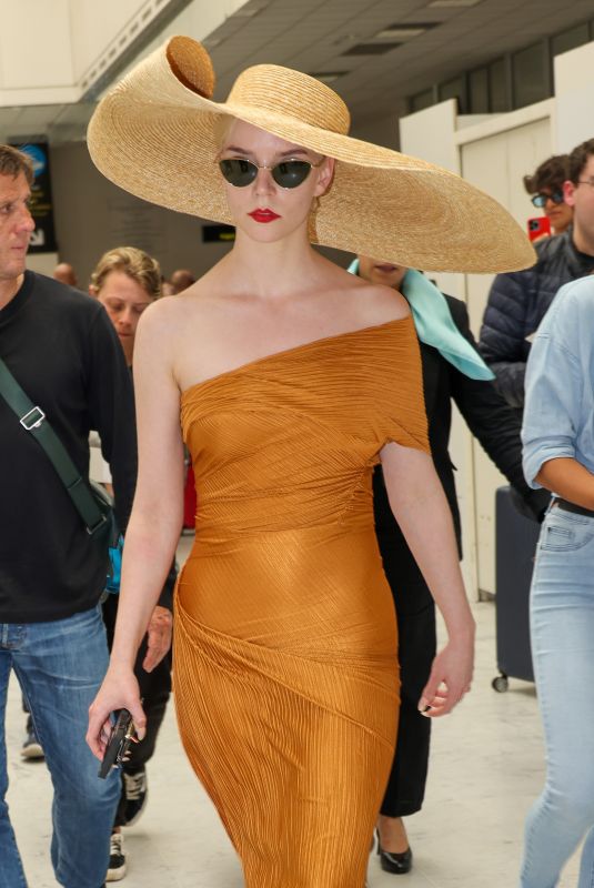 ANYA TAYLOR-JOY Arrives at Nice Airport 05/13/2024