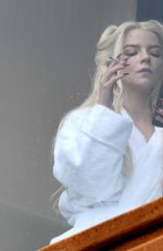 ANYA TAYLOR-JOY Rrelaxing at Her Hotel in Sydney 05/02/2024