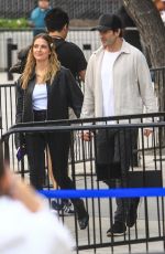 ASHLEY BENSON and Brandon Davis Arrives at L.A. Sparks Basketball Game in Los Angeles 05/24/2024