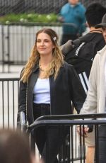 ASHLEY BENSON and Brandon Davis Arrives at L.A. Sparks Basketball Game in Los Angeles 05/24/2024