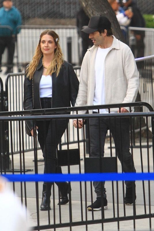 ASHLEY BENSON and Brandon Davis Arrives at L.A. Sparks Basketball Game in Los Angeles 05/24/2024