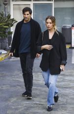 ASHLEY BENSON and Brandon Davis Out for Dinner at Sushi Park in West Hollywood 05/01/2024