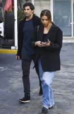ASHLEY BENSON and Brandon Davis Out for Dinner at Sushi Park in West Hollywood 05/01/2024