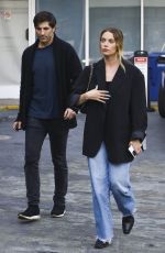 ASHLEY BENSON and Brandon Davis Out for Dinner at Sushi Park in West Hollywood 05/01/2024