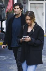 ASHLEY BENSON and Brandon Davis Out for Dinner at Sushi Park in West Hollywood 05/01/2024