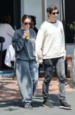 ASHLEY BENSON and Brandon Davis Out for Lunch with Friends at Mauro
