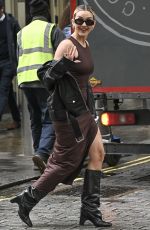 ASHLEY ROBERTS Arrives at Heart Radio in London 05/28/2024