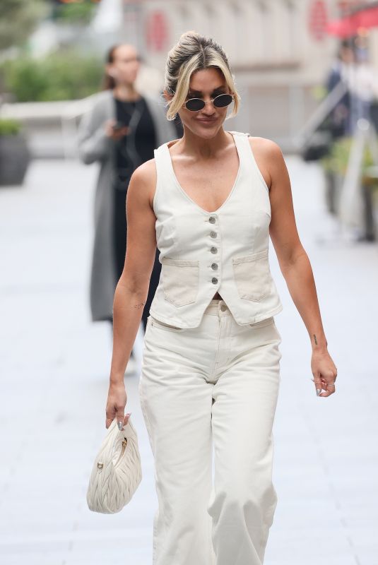 ASHLEY ROBERTS Arrives at Heart Radio in London 05/29/2024