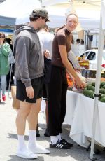 AVA MICHELLE Out Shopping with Her Boyfriend at Farmers Market in Los Angeles 05/19/2024