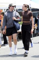 AVA MICHELLE Out Shopping with Her Boyfriend at Farmers Market in Los Angeles 05/19/2024