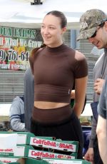 AVA MICHELLE Out Shopping with Her Boyfriend at Farmers Market in Los Angeles 05/19/2024