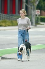 AVA PHILLIPPE Out with Her Dog in Los Angeles 05/14/2024