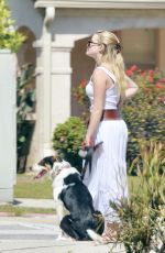 AVA PHILLIPPEE Out with Her Dog in Los Angeles 05/08/2024