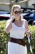 AVA PHILLIPPEE Out with Her Dog in Los Angeles 05/08/2024