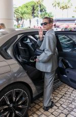 BARBARA PALVINE Leaves Hotel Martinez in Cannes 05/24/2024