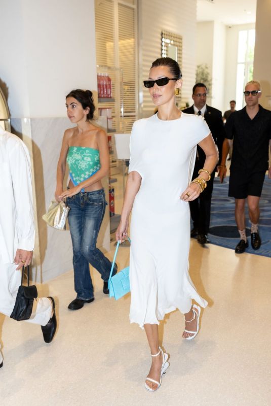 BELLA HADID at Hotel Martinez in Cannes 05/23/2024