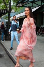 BELLA HADID Leaves Her Hotel in New York 05/04/2024