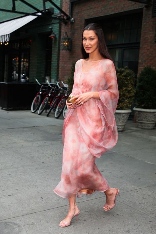 BELLA HADID Leaves Her Hotel in New York 05/04/2024