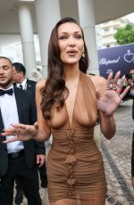 BELLA HADID Leaves Martinez Hotel at 77th Annual Cannes Film Festival 05/20/2024