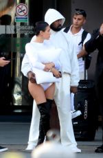 BIANCA CENSORI and Kanye West Arrives at Florence Airport 05/27/2024