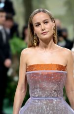 BRIE LARSON at Met Gala Celebrating Sleeping Beauties: Reawakening Fashion in New York 05/06/2024