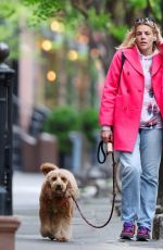 BUSY PHILIPPS Out with Her Dog in West Village 05/08/2024