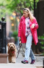 BUSY PHILIPPS Out with Her Dog in West Village 05/08/2024