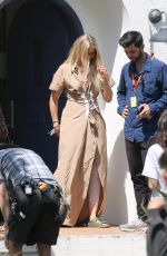 CAMERON DIAZ on the Set of Apple