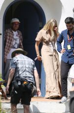 CAMERON DIAZ on the Set of Apple