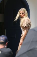 CAMERON DIAZ on the Set of Apple