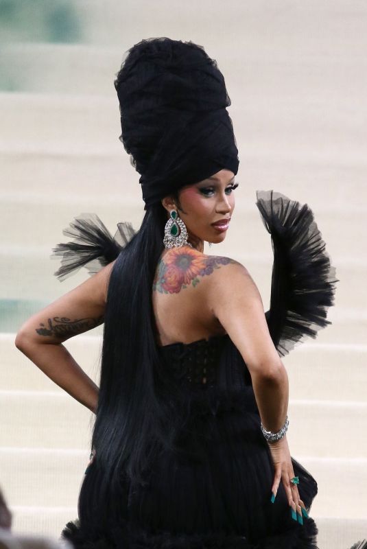CARDI B at Met Gala Celebrating Sleeping Beauties: Reawakening Fashion in New York 05/06/2024