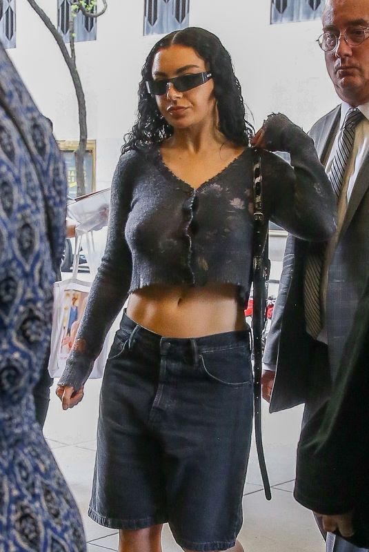 CHARLI XCX Arrives at NBC Studios in New York 04/29/2024