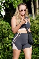 CHARLOTTE CROSBY Jogged in Her Gym Gear at Esplanade in Cairns 05/01/2024