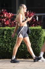 CHARLOTTE CROSBY Jogged in Her Gym Gear at Esplanade in Cairns 05/01/2024