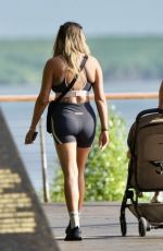 CHARLOTTE CROSBY Jogged in Her Gym Gear at Esplanade in Cairns 05/01/2024
