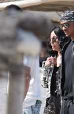 CHER and Alexander AE Edwards Arrives at Club 55 in St Tropez 05/26/2024