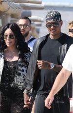CHER and Alexander AE Edwards Arrives at Club 55 in St Tropez 05/26/2024